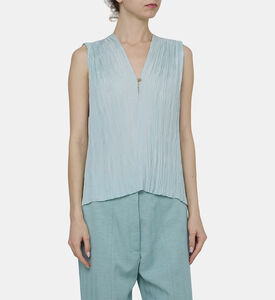 فيست بدون أكمام بياقة في