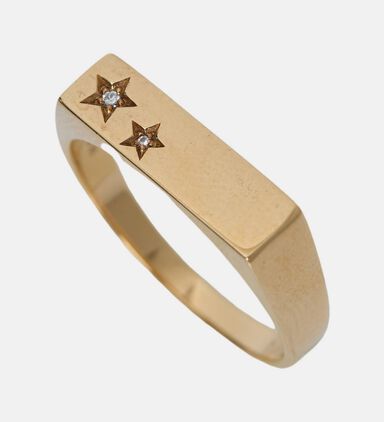 Diamond Milky Way Baguette Ring - 18k