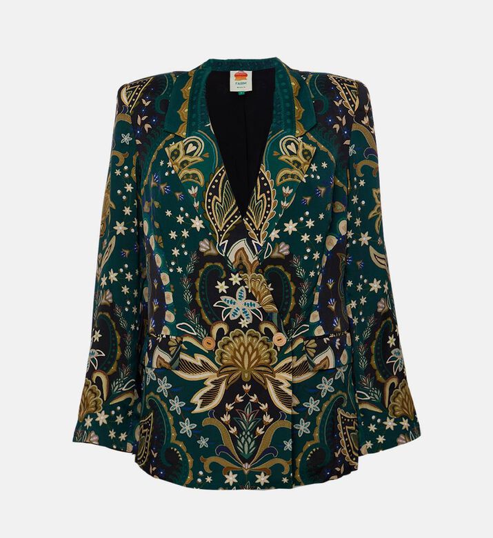 All-over Paisley-print Blazer