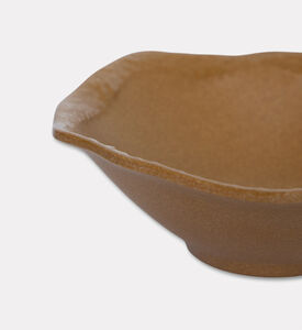 Home Deco and More Signature Ceramic Small Serving Bowl Set Of 4, Brown, S, Packshot View