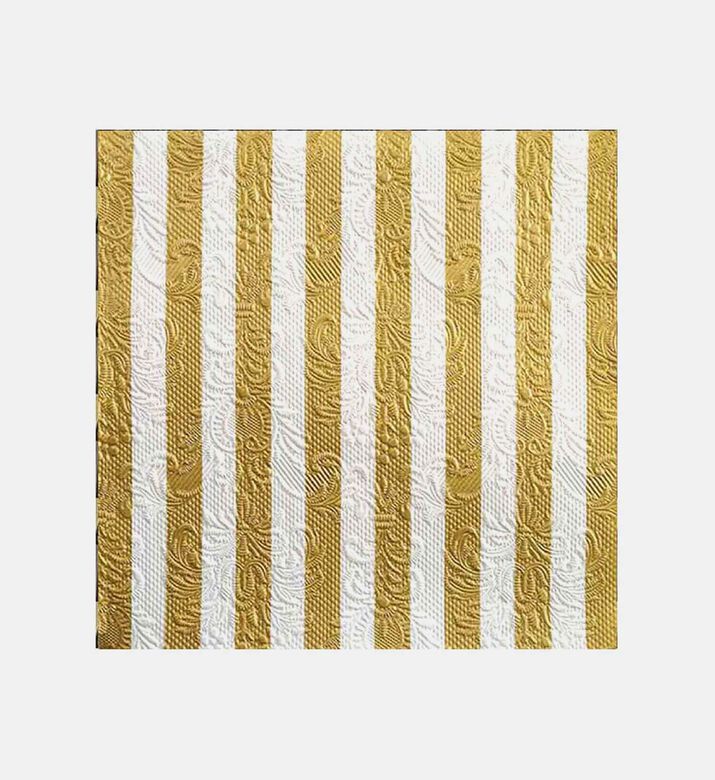 Embossed Gold Stripes Napkin