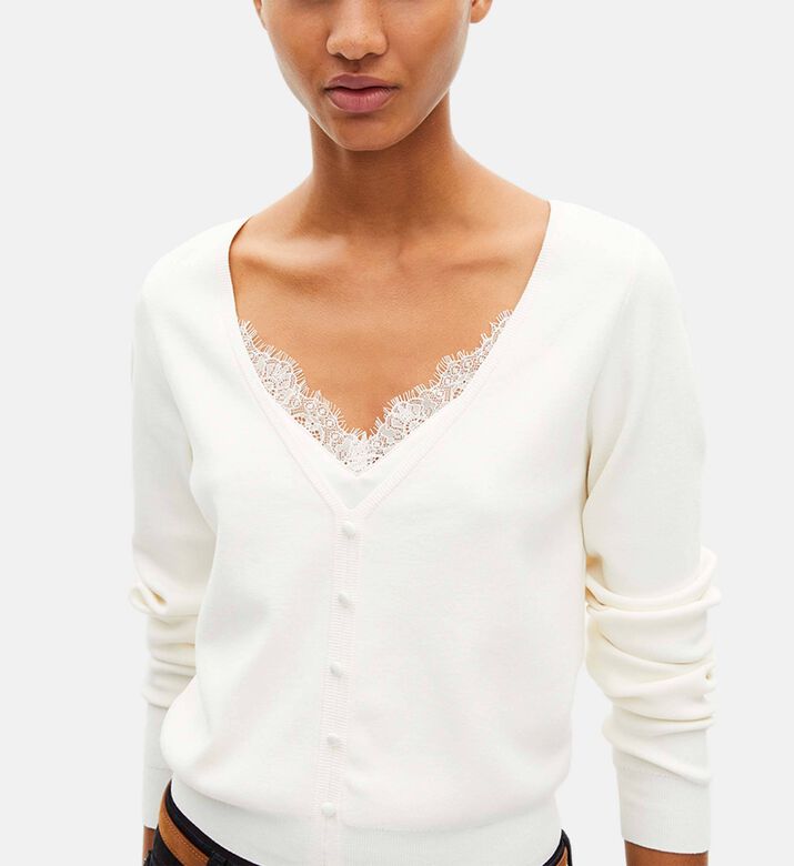 The Kooples Pull Dentelle, Model View