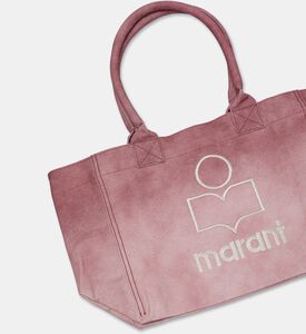 Isabel Marant Logo-embroidered Suede Tote Bag, Red, Packshot View