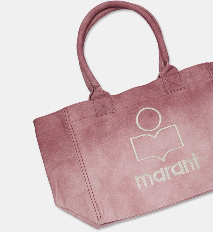 Isabel Marant Logo-embroidered Suede Tote Bag, Red, Packshot View