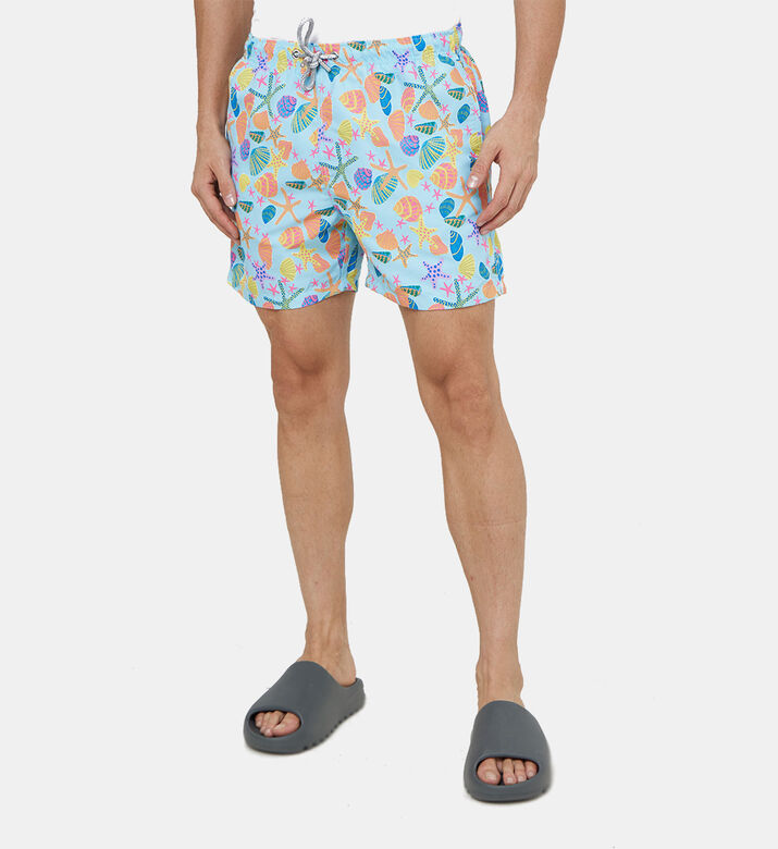 شورت سباحة بطبعة بحر للرجال شورت سباحة بطبعة بحر للرجال