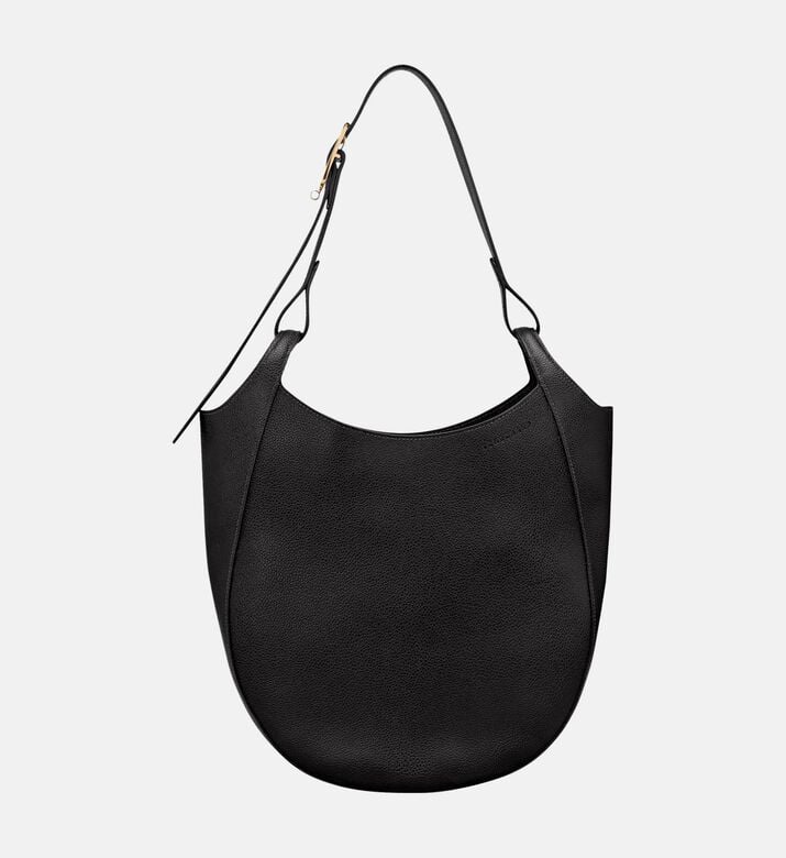 Longchamp Le Foulonne Hobo Bag, Black, Packshot View