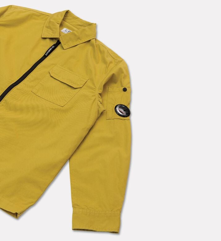 CP company Lens Logo-detail Zip-up Overshirt, Packshot View