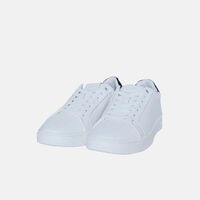 Flat Sole Leather Sneakers