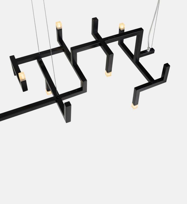 Elements Stainless Steel 8-bulbs Lamp