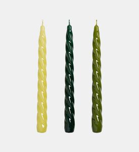 &k Amsterdam Bravo Candle Holder Set &ndash; 3, Green, Packshot View