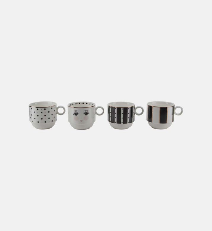 Mestripes Mugs-in-rack4-piece Set