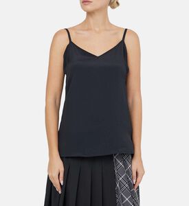 الحرير بلا أكمام تانك الأعلى