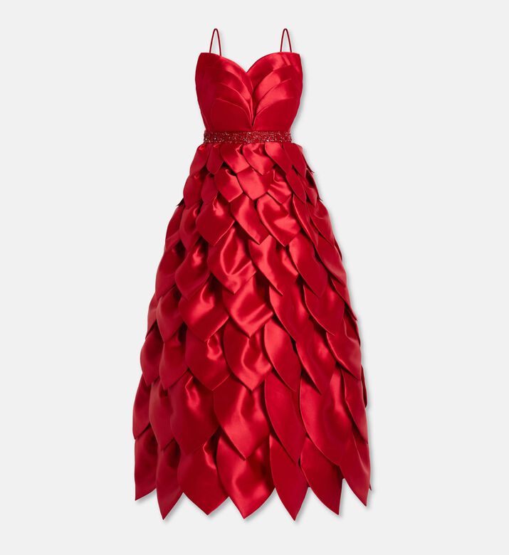 Savanna Dress Leaf, Red, M, Packshot View