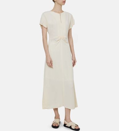 Central Folds Midi Dress
