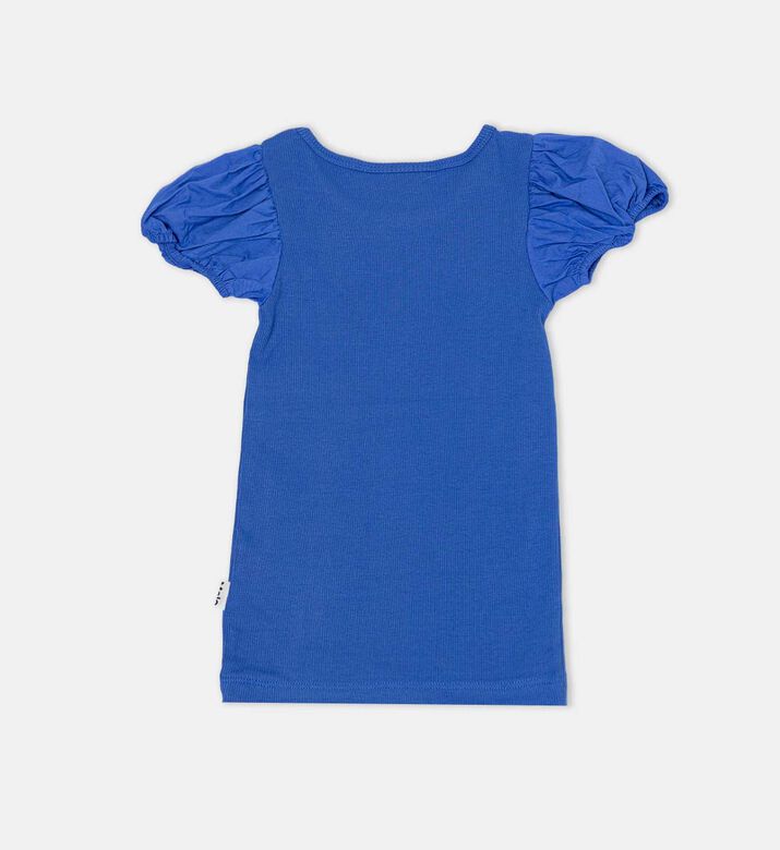 Raluca Ribbed Puff-sleeve T-shirt