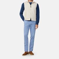 Full-zip Front High-neck Vest