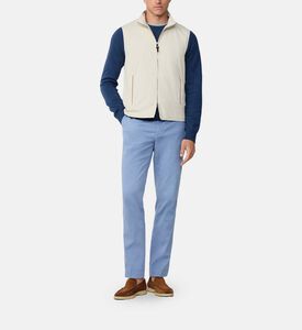 Full-zip Front High-neck Vest
