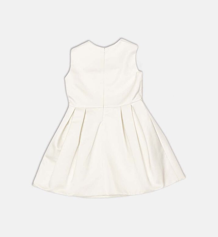 La Mia Bambina A-line Bow-applique Dress, Ivory, 12.5y, Packshot View