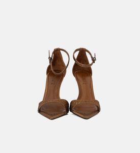 Rhinestone Embellished Stiletto Sandals