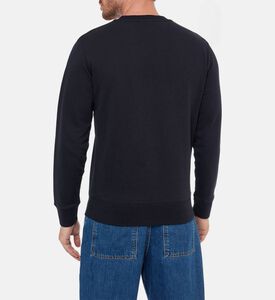 Maison Kitsune Fox-embroidery Regular-fit Sweatshirt, Black, M, Model View