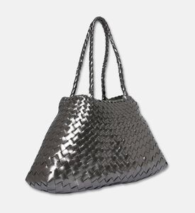 Dragon Diffusion Santa Croce Big Leather Bag, Grey, Packshot View