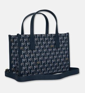 Maya.M The Baby Monogram Tote Bag Pouch Set, Navy, Packshot View
