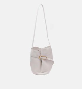 Organic Shapes Belted Bucket Bag