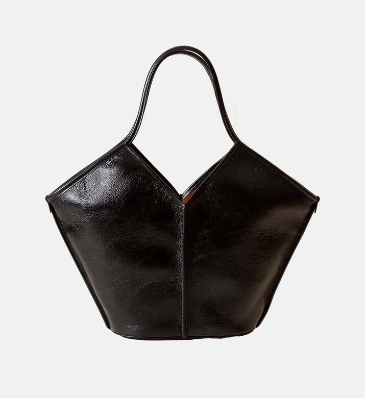 Calella Distressed Calf Leather Tote Bag