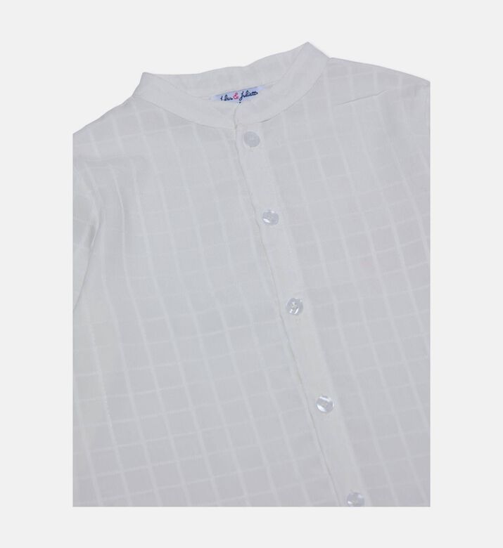 Jules & Juliette Paris Cotton Long-sleeve Mandarincollar Shirt, Packshot View