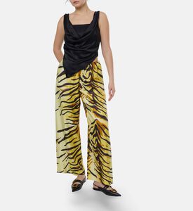 Nanushka Petra Sleeveless Satin Top, Model View