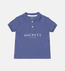 قميص بولو بطبعة شعار بتصميم مناسب