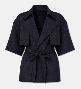 Camilla and Marc Belted Short-sleeve Coat, Packshot View