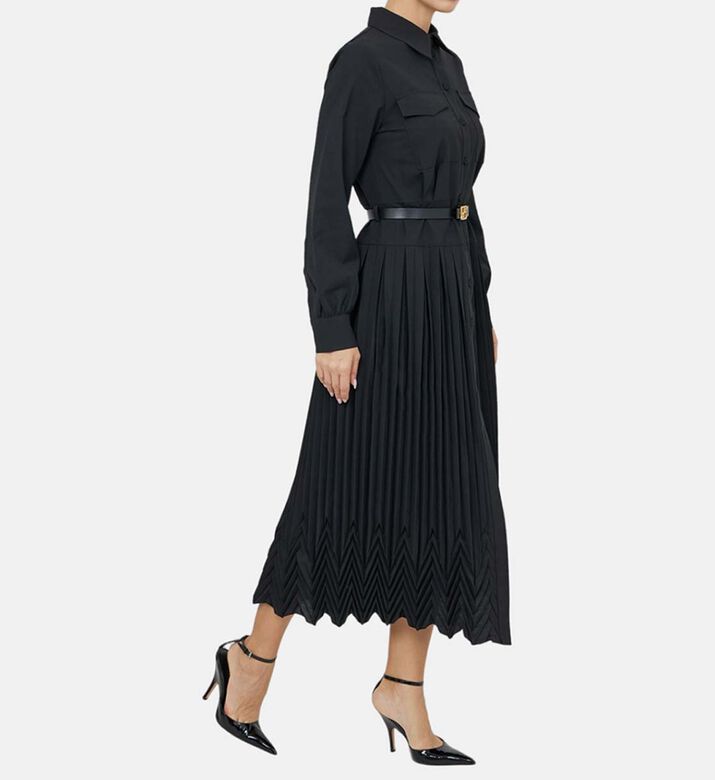 Handmade Pleats Chemise Dress