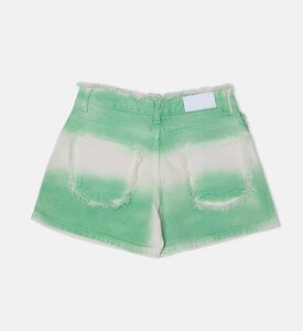 Airbrushed 5-pockets Denim Shorts