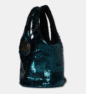 JW Anderson Mini Sequin Shopper Bag, Teal, Packshot View