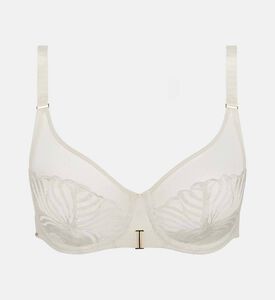 Chantelle Embroidered Lace Bra, Ivory, 85, F, Packshot View