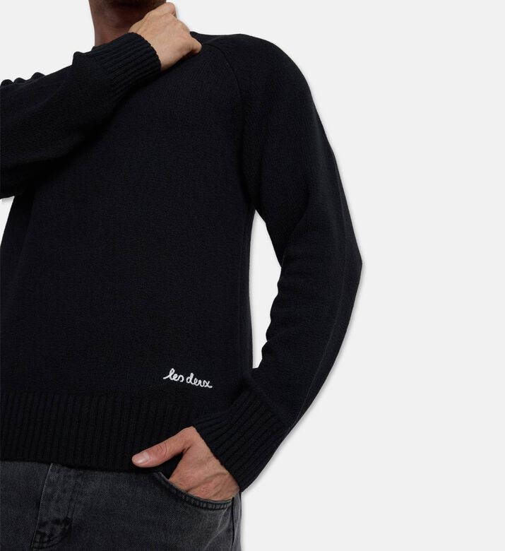 Les Deux Knitwear Brad, Black, Xl, Model View