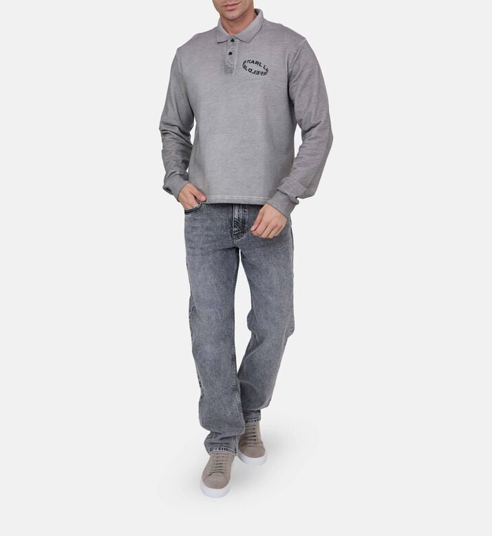 بولو سويت شيرت بشعار بشكل خاتم بولو سويت شيرت بشعار بشكل خاتم