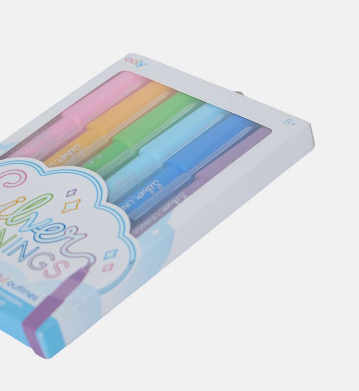 Silver Linings Outline 6-piece Markers Set