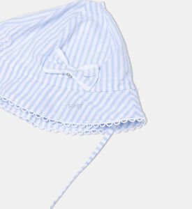 قبعة أطفال بطبعة مخطط بالكامل