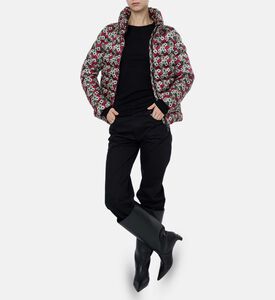 Save the Duck All-over Floral-print High Neck Jacket, Model View