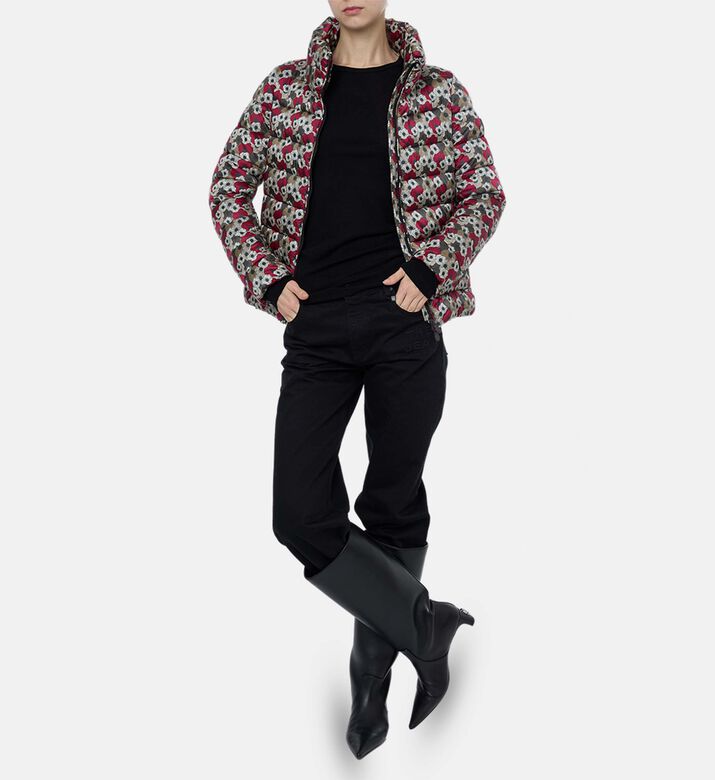 Save the Duck All-over Floral-print High Neck Jacket, Model View