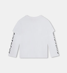 Sleeves Print Cotton T-shirt