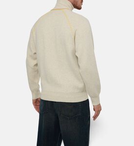 Marant Homme Sergio Intarsia Logo Ribbed Cardigan, Model View