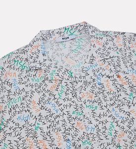 M S G M All-over Logo-print Button Closure Shirt, Packshot View