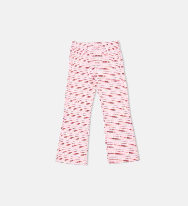 Checked Flared Trousers