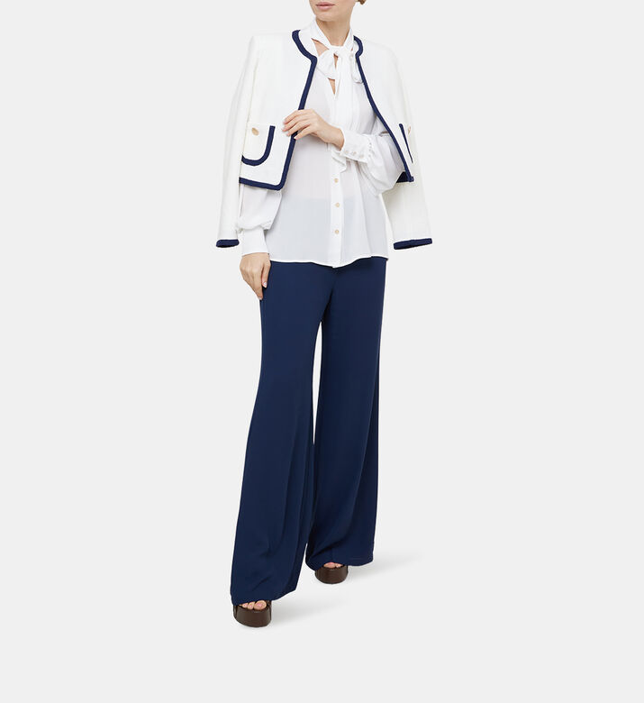 Cotton Terry Cropped Jacket