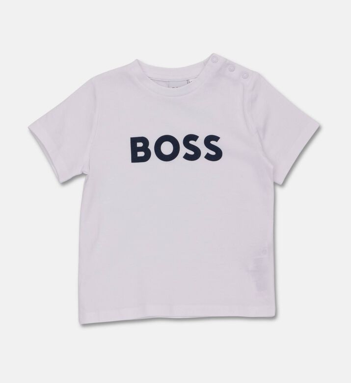 Boss Logo-crewneck Baby Bodysuit, Packshot View