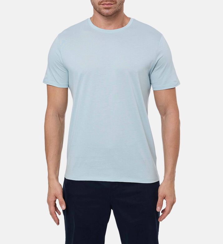 Vince Crewneck Long-sleeve Sweater, Light-blue, Xxl, Model View