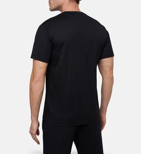 EA7 Short-sleeve Crewneck T-shirt, Black, Xl, Model View
